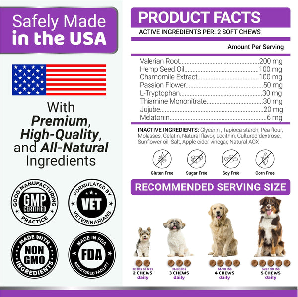 Stress-Free Dog Calming Chews